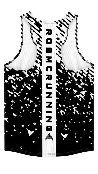 Rob McRunning Vest - Black/White