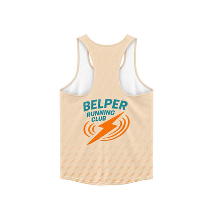 Belper Running Club Vest - Vanilla/Orange