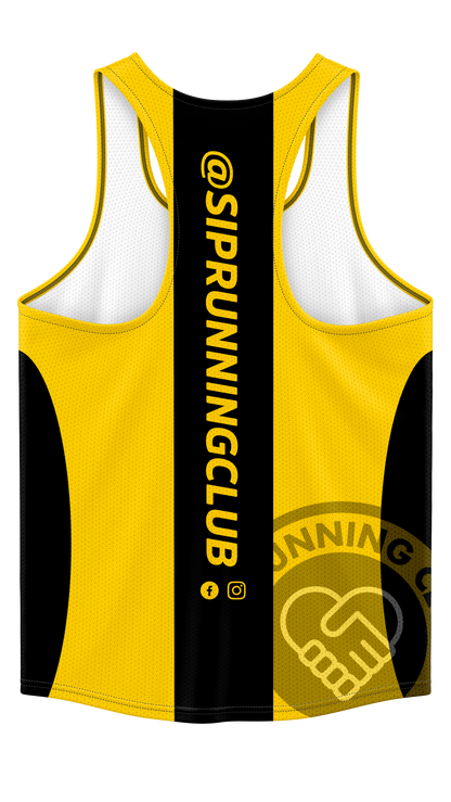 SIP Running Club Vest - Yellow/Black