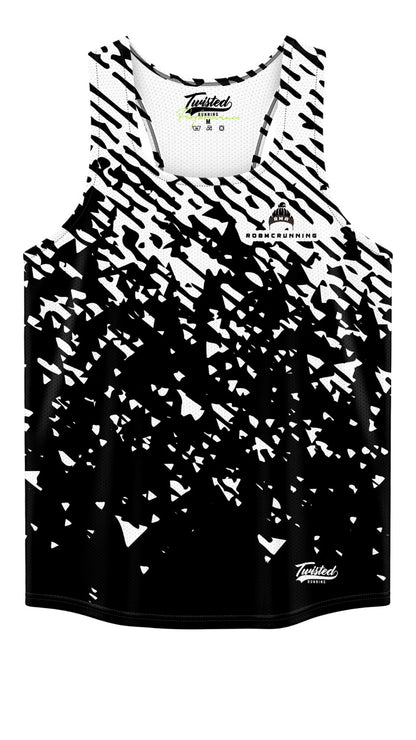 Rob McRunning Vest - Black/White