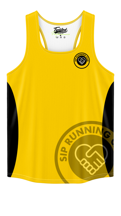 SIP Running Club Vest - Yellow/Black