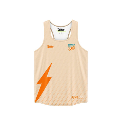Belper Running Club Vest - Vanilla/Orange
