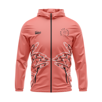 Run The Joules Windbreaker - Salmon/Black